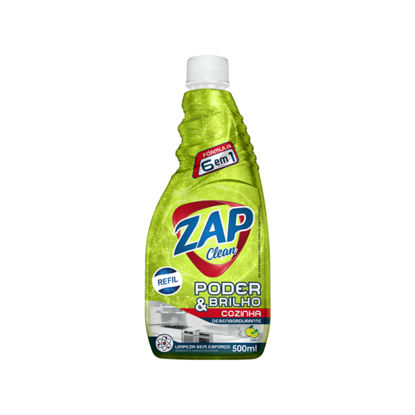 Desengordurante Zap Clean - Refil - Limão - 500ml