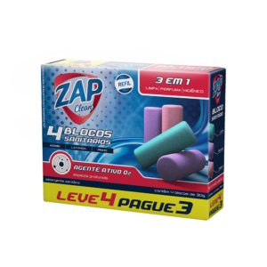 Promoção Refil Sanitário Zap Clean - Leve 4 Pague 3